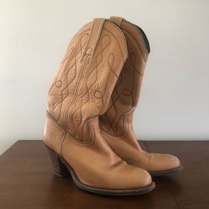 Frye Western Cowboy Heeled Boots